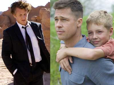 Brad Pitt and Sean Penn in THE TREE OF LIFE
